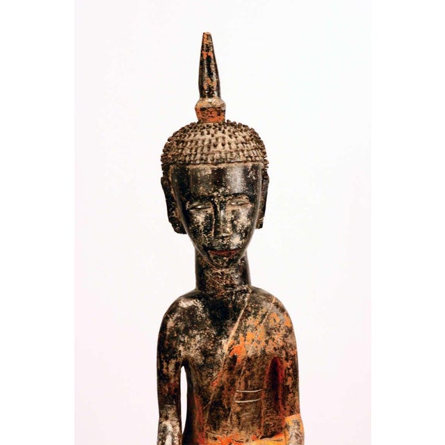 Three Village Buddha Statues from Laos For Sale In Atlanta - Image 6 of 10