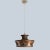 Flat Brown Beige Ceramic Pendant Light, Denmark, 1970s For Sale - Image 4 of 13