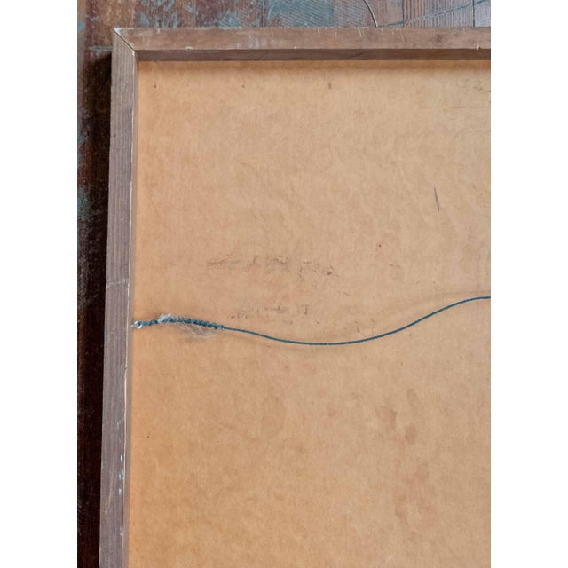 Mid-Century Modern Painting of a Lion on Masonite, Signed Caywood For Sale - Image 11 of 12