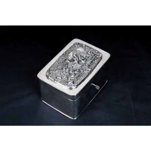 Late 19th Century Continental Silverplate Box For Sale - Image 10 of 11