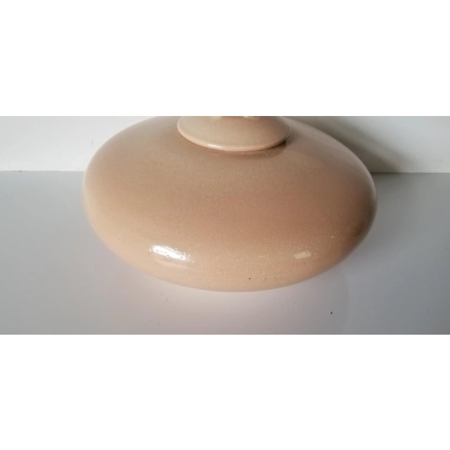 1980s 1980s Large Vintage Mark Hines Pink Ceramic Vase With Lid, Signed For Sale - Image 5 of 10