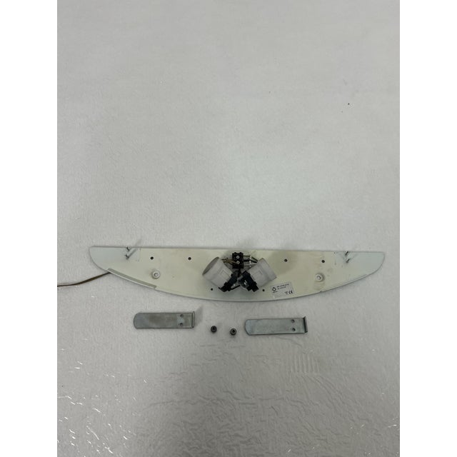 Set of Large Leucos Wall Lamps in Opaline Blown Murano Glass, 1980s For Sale - Image 12 of 17