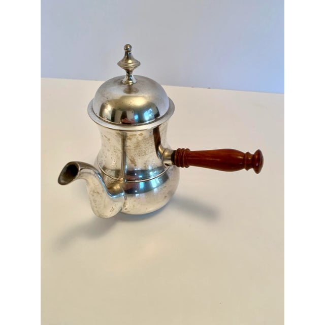 Vintage Silver Plate Espresso Coffee Pot For Sale In San Diego - Image 6 of 7