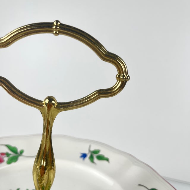 Green Réverbère 2-Tiered Serving Tray from KG Lunéville, 1950s For Sale - Image 8 of 9