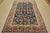 Farmhouse Sarouk Rug 7’1” X 9’11” Blue Wool Vintage Traditional Hand-Knotted Carpet For Sale - Image 3 of 15