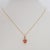 1.2Ct Padparadscha Sapphire Pendant With Earth-Mined Diamonds: Solid 14k Gold For Sale - Image 4 of 7