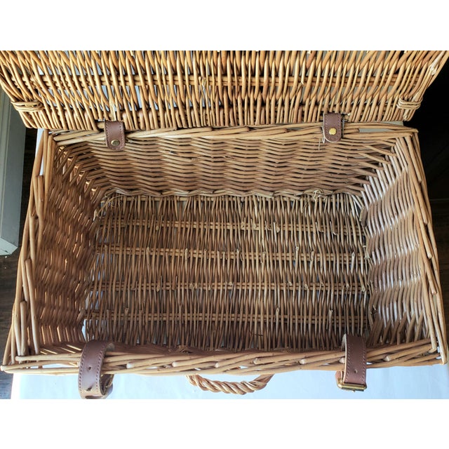 Fortnum & Mason British Wicker Storage Basket - 20" For Sale - Image 4 of 9