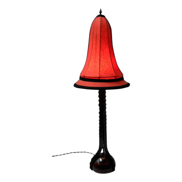 Art Deco Amsterdam School Table Lamp by Piet Kramer, 1920s For Sale