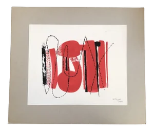 Original 1960’s Bernard Segal Abstract Painting Signed