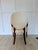 Mid 20th Century Vintage Inlaid Wood Round Back Accent Chair For Sale - Image 5 of 7