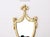 French Pair of French Vintage Ornate Brass Mirrored Sconces Louis XVI Style For Sale - Image 3 of 8