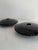 Mid-Century Modern Pair of Royal Copenhagen Per Lütken Dark Green Glass Disk Candlesticks – Danish Modern – Original Boxes For Sale - Image 3 of 9