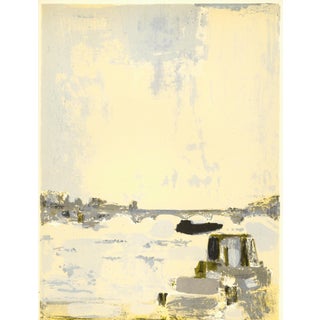 1962 Roger Mühl Lithograph " Pont D'Iéna" (Jena Bridge, Paris) For Sale