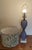 Murano Glass Bubble Lamp With William Morris Shade For Sale In Baltimore - Image 6 of 9