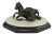 19th Century Grand Tour Lion Attacking a Horse Miniature Bronze Sculpture For Sale