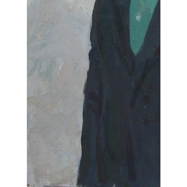 1970s Ukrainian Portrait Painting: Young Man, Soviet Art, 1977 70-50 For Sale - Image 5 of 6