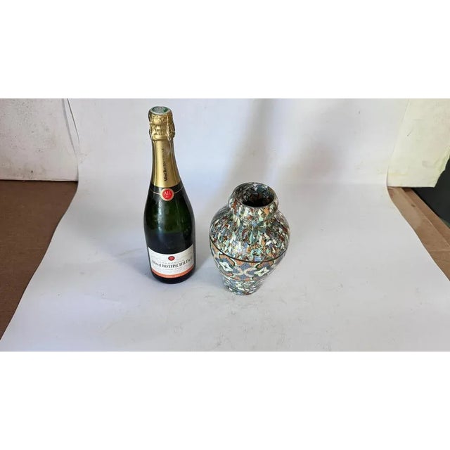 Large Italian Ceramic Vase – Green & Yellow – Knight on Horseback – 1970s : This is a striking large ceramic vase made in...