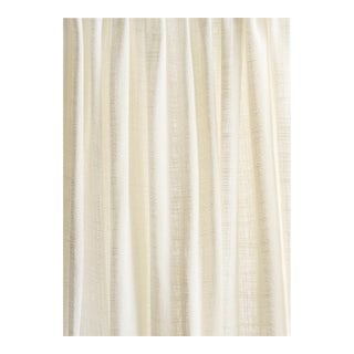 Schumacher Great Basin Sheer Fabric In Ivory For Sale
