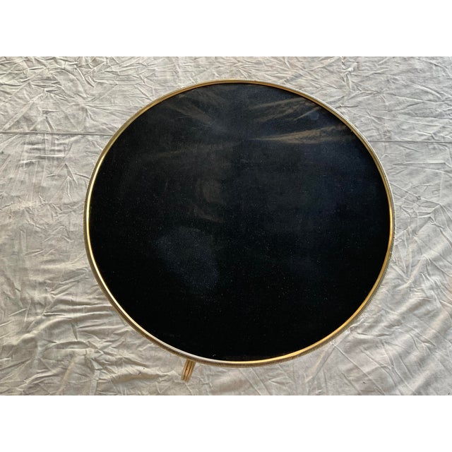 Louis XVI Style Neoclassic Gilt Bronze Black Marble Top Gueridon For Sale - Image 10 of 14
