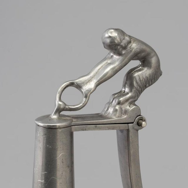 Art Deco Pewter Jug Vase from GAB, 1930s For Sale - Image 4 of 7