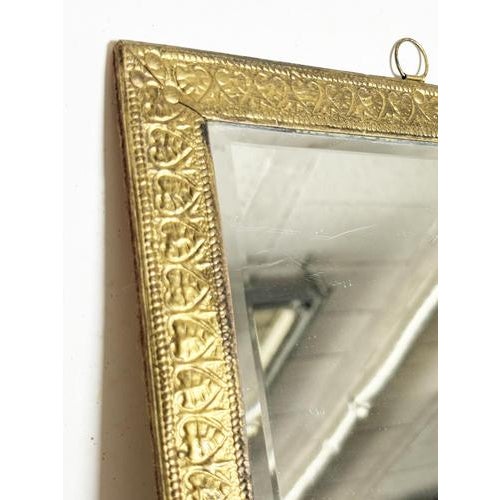 Gilded Mirror with Letter Holder, France, 1970s For Sale - Image 6 of 14
