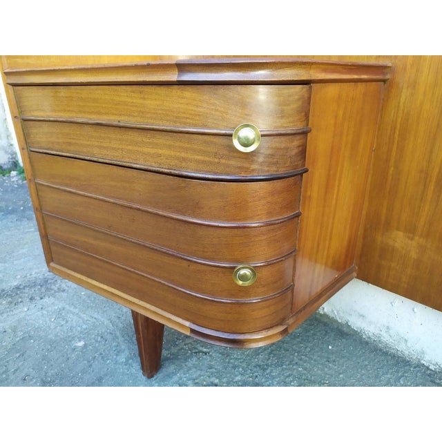 Vintage Wooden Headboard, 1960s For Sale - Image 15 of 18