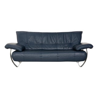 Two-Seater Sofa in Leather from Musterring For Sale