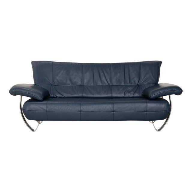 Two-Seater Sofa in Leather from Musterring For Sale