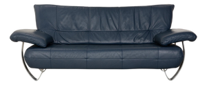 Two-Seater Sofa in Leather from Musterring