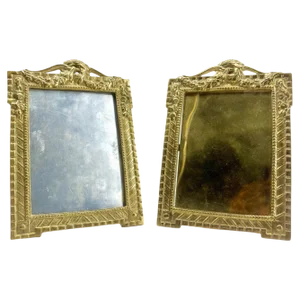 Picture Frame in Polished Brass, 1900s, Set of 2