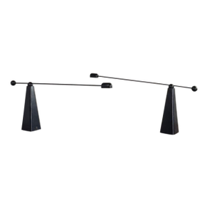 1980s Rare Pair of Post-Modern Adjustable 'Orbit' Lamps by Ron Rezek