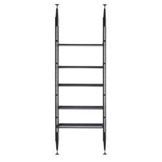 Modular Bookcase in Black Stain Wood by Franco Albini for Cassina For Sale