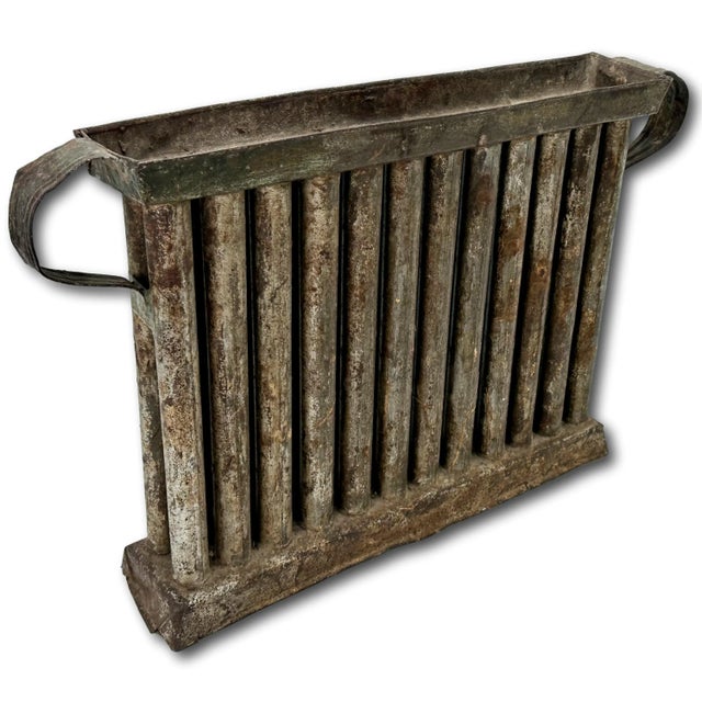 Metal Large Antique Early 19th Century Hand Made Tin American Primitive 24 Wax Candle Mold - Outstanding Example For Sale - Image 7 of 12