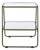 Zunia 2 Tier Accent Table in Green For Sale