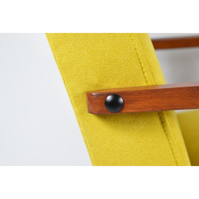 Vintage Yellow Armchair, 1960s For Sale - Image 11 of 15