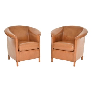 Vintage Leather Chairs from Wittmann, 1980s, Set of 2 For Sale
