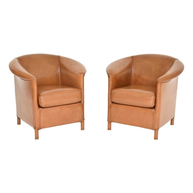Vintage Leather Chairs from Wittmann, 1980s, Set of 2 For Sale