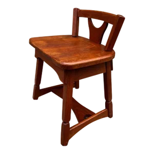 Vintage Mid 20th Century Handcrafted Murphy Chair Co Style Solid Cherry Chair