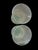 Mid 20th Century Mid Century French Biot Pale Green 7” Bubble Glass Hurricane Candle Holders / Photophores a Pair For Sale - Image 5 of 7