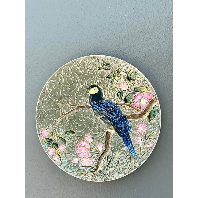 Vintage Shutz Chiil Glazed Ceramic Wall Plates - Set of 2 For Sale - Image 9 of 12