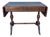 Spanish Regency Revival Drop-Leaf Writing Table with Leather Top, 1940s For Sale