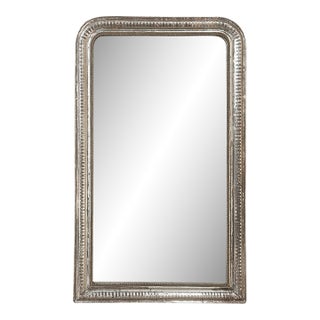 19th Century French Louis Philippe Silver Mirror For Sale