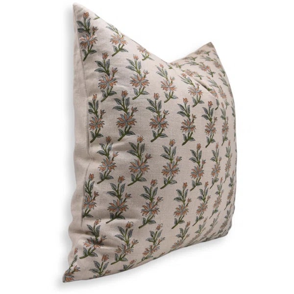 Brighten your space with the handcrafted charm of Fabdivine’s Deepika block print cushion cover. Printed by hand on Pure...