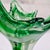 Mid-Century Modern Mid-Century Modern Emerald Swirl Murano Style Handkerchief Vase For Sale - Image 3 of 9