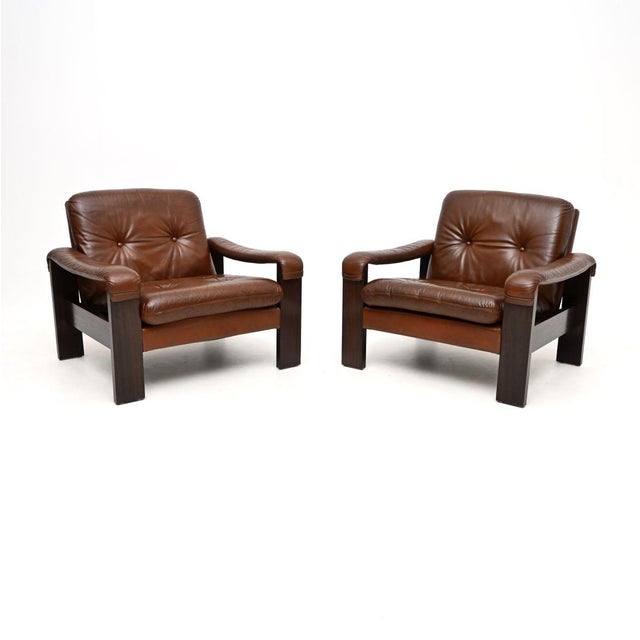 Vintage Danish Leather Chairs, 1960, Set of 2 For Sale - Image 11 of 11