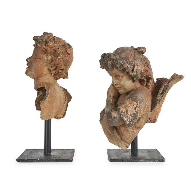 Terracotta Children, Late 19th Century, Set of 2 For Sale - Image 3 of 7