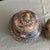 Matching Vintage Chinese Jingfa Cloisonne Vases/Urns With Original Foo Dog Finial Lids For Sale In Palm Springs - Image 6 of 12