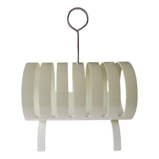 Magazine Rack in Lacquered Plywood from Opal Möbel, 1960s For Sale