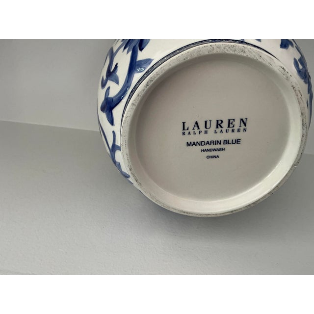 1980s Ralph Lauren Blue & White Vase For Sale In Chicago - Image 6 of 7