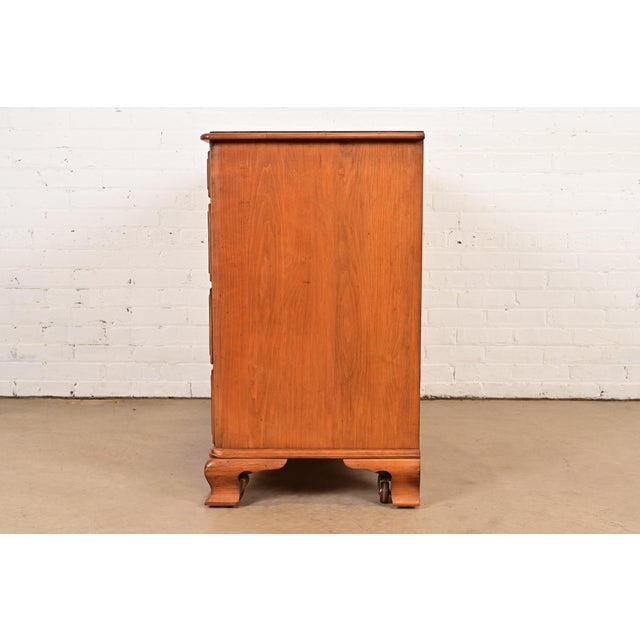 Chippendale Solid Maple Dresser or Chest of Drawers by Kling, Circa 1960s For Sale - Image 12 of 14